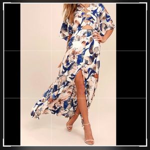 Lulu’s floral maxi dress